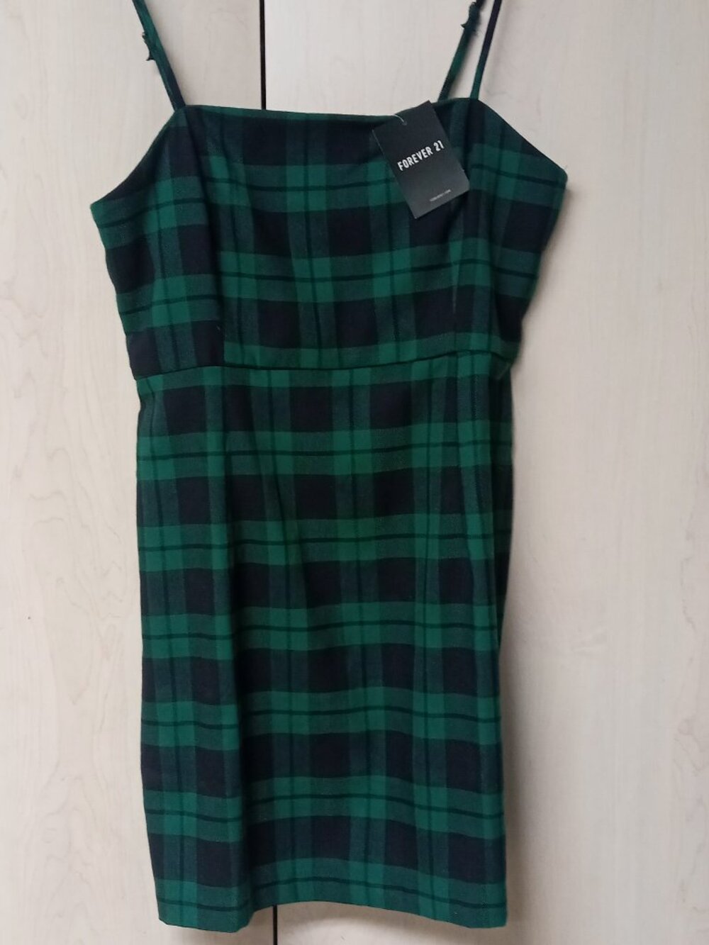 Forever 21 Green Plaid Dress